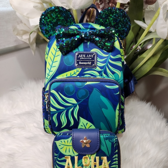 Loungefly Handbags - Disney Aulani Backpack &matching wallet new